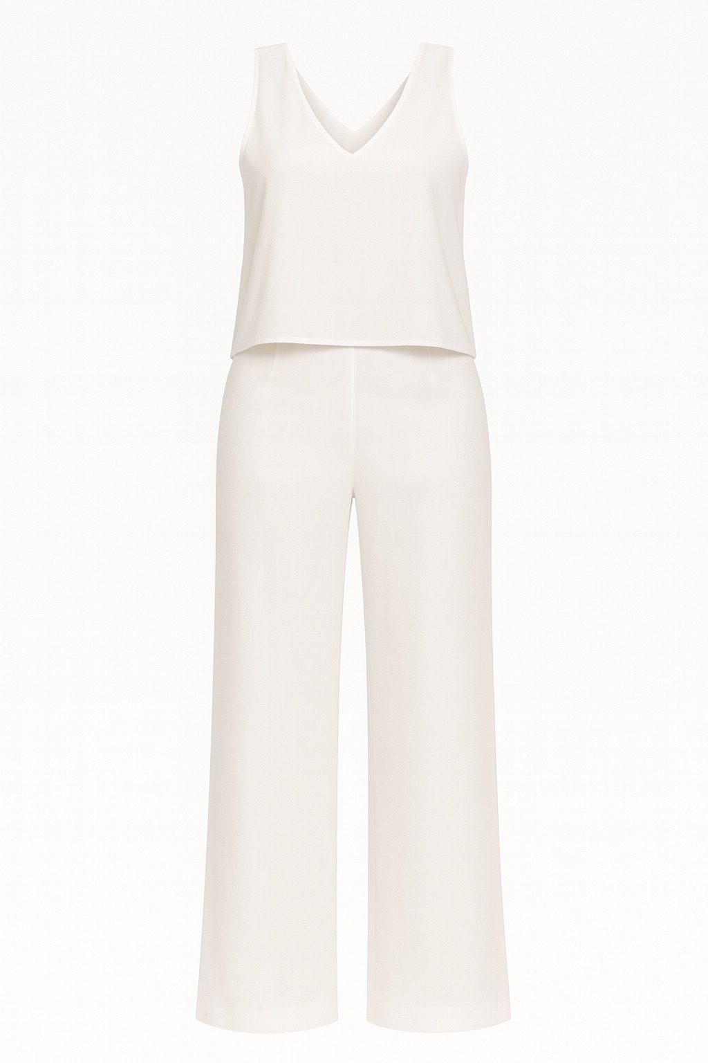 Conjunto blanco minimalista y elegante