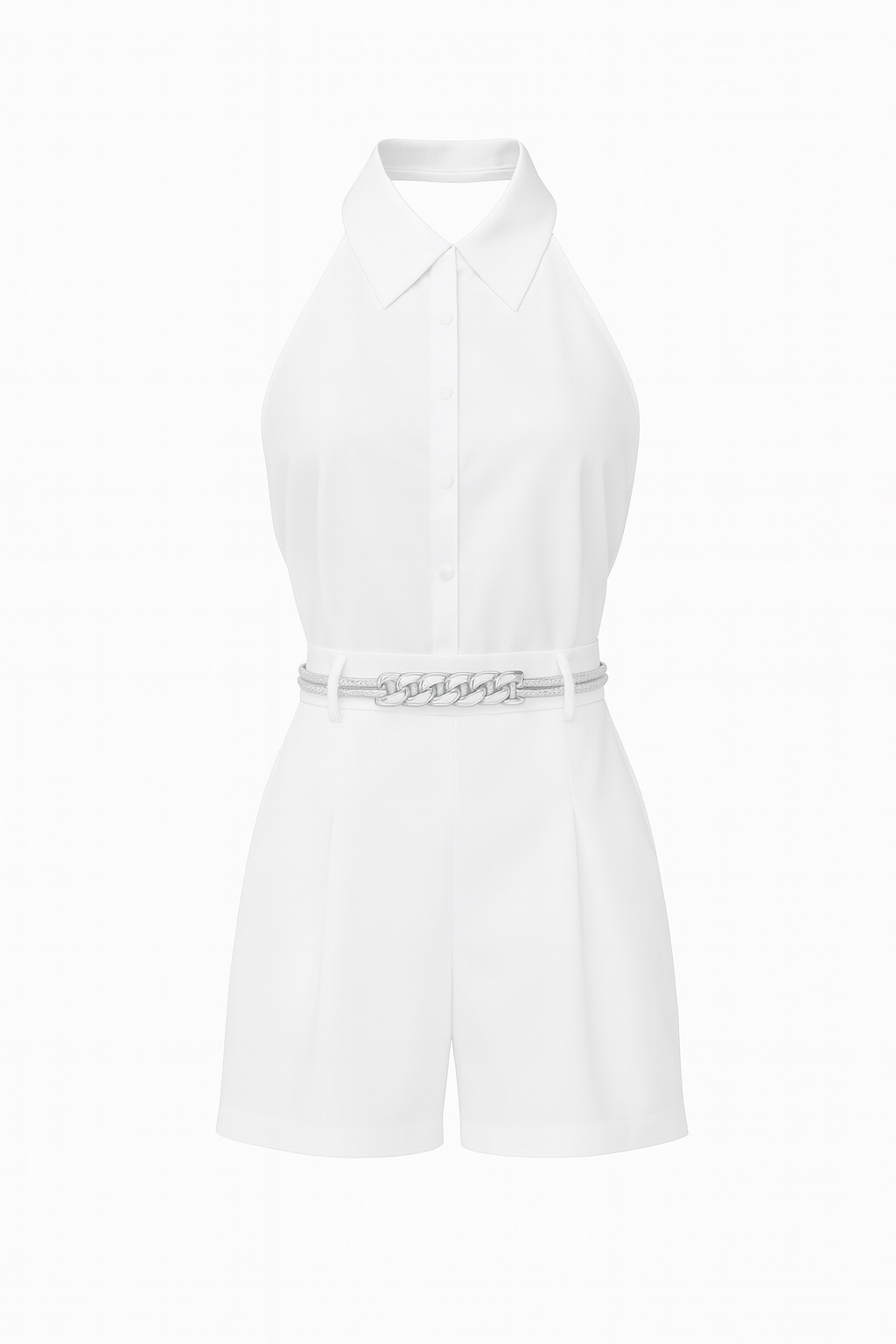 Mono y elegante en blanco